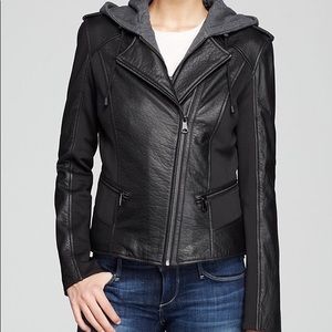 Marc New York Belle Bubble Leather Jacket